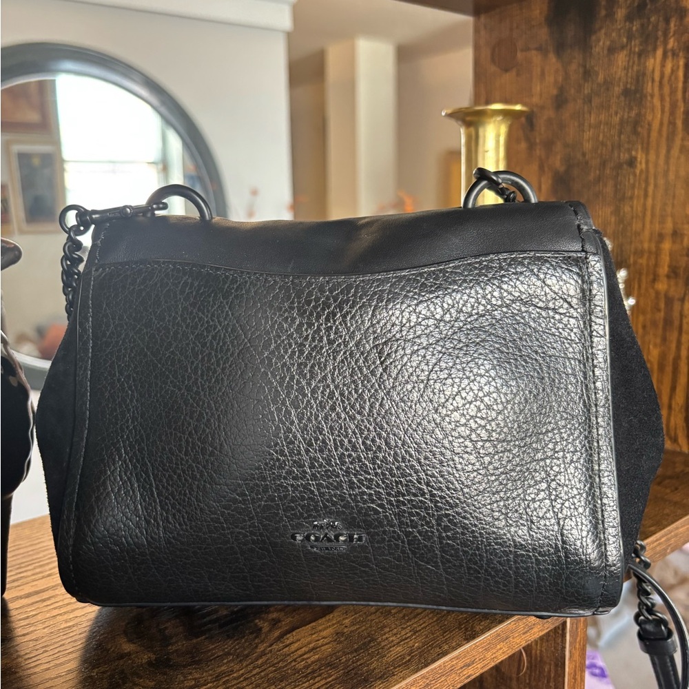 Coach Black Leather Crossbody Bag - Picture 3 of 11